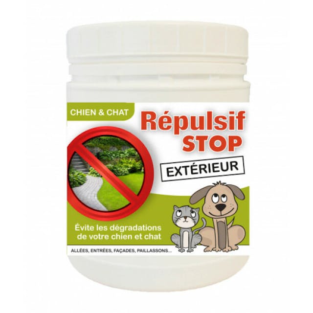 Répulsif d'extérieur pour chien et chat en granulé Agecom pot de 400 g