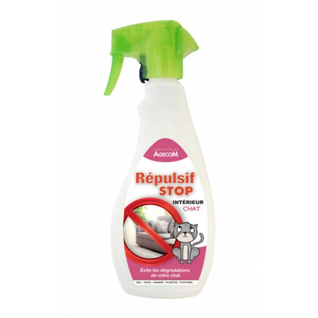 Répulsif d’intérieur pour chat Agecom spray 500 ml