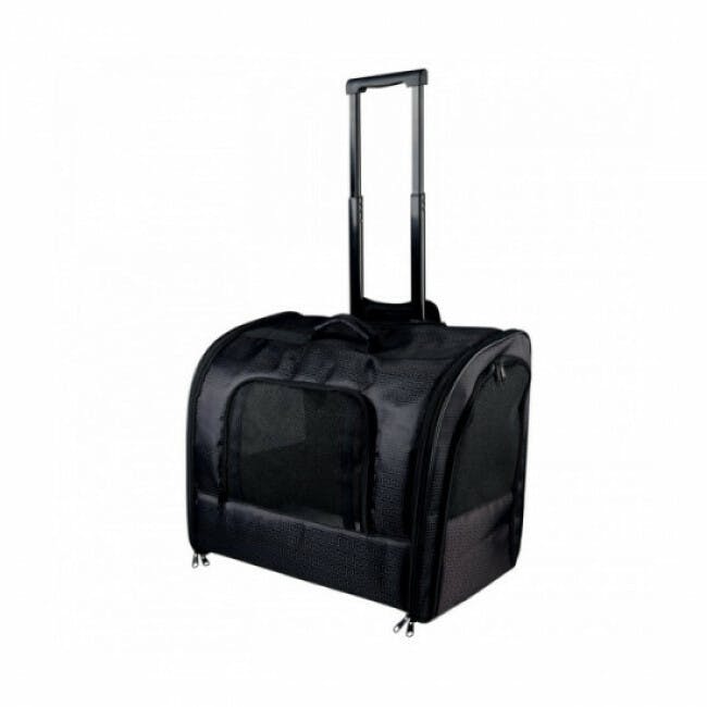 Sac à roulettes en nylon Trolley Elegance pour chien Friends On Tour noir