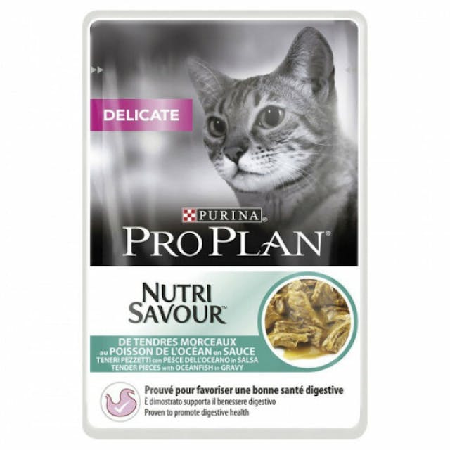 Sachets pour chats Pro Plan adulte Delicate poisson