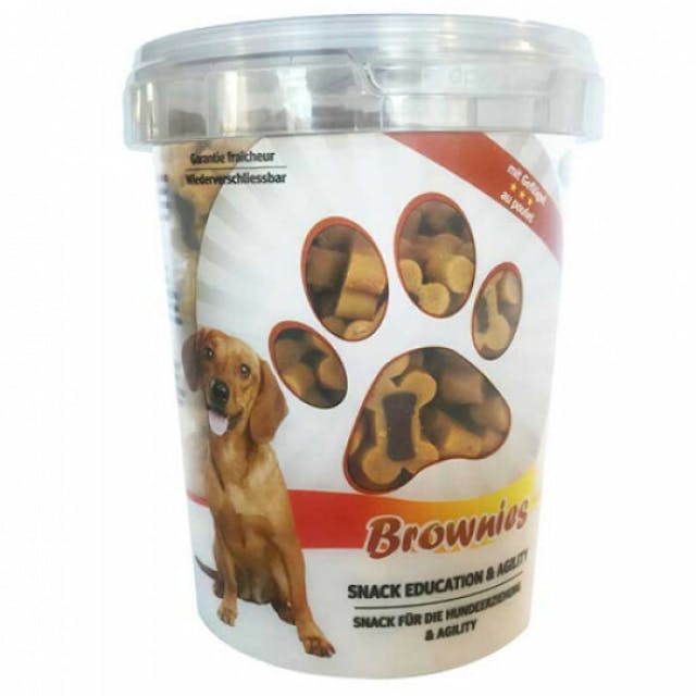 Seau de friandises pour chien Bubi Snack Brownies saveur poulet 300 g