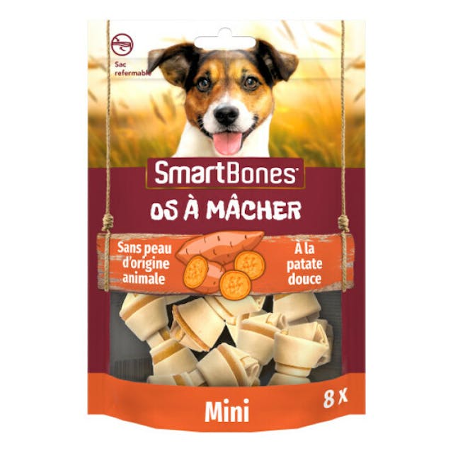 SmartBones os à mâcher à la patate douce