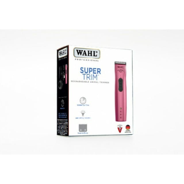 Tondeuse de finitions Wahl Super Trim rose pour chien