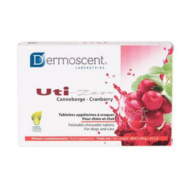 Uti-Zen pour chien et chat Dermoscent 30 Tablettes