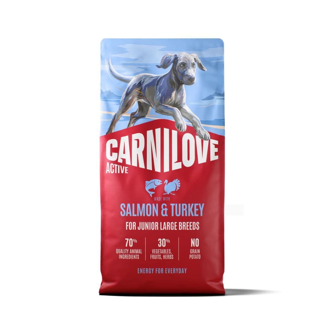 Croquettes Carnilove Active chiot de grande race au saumon et à la dinde