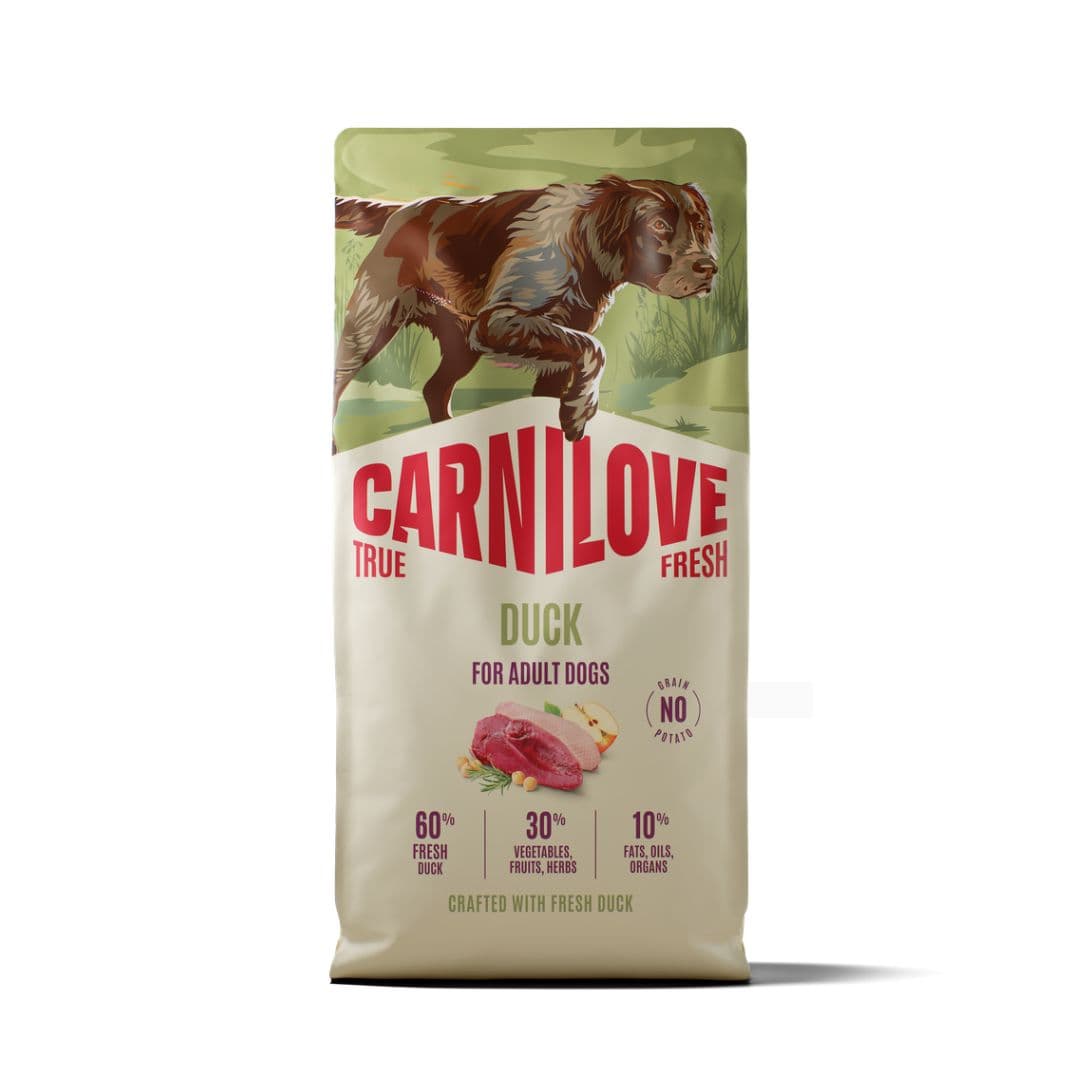 Croquettes Carnilove True Fresh au canard pour chien adulte