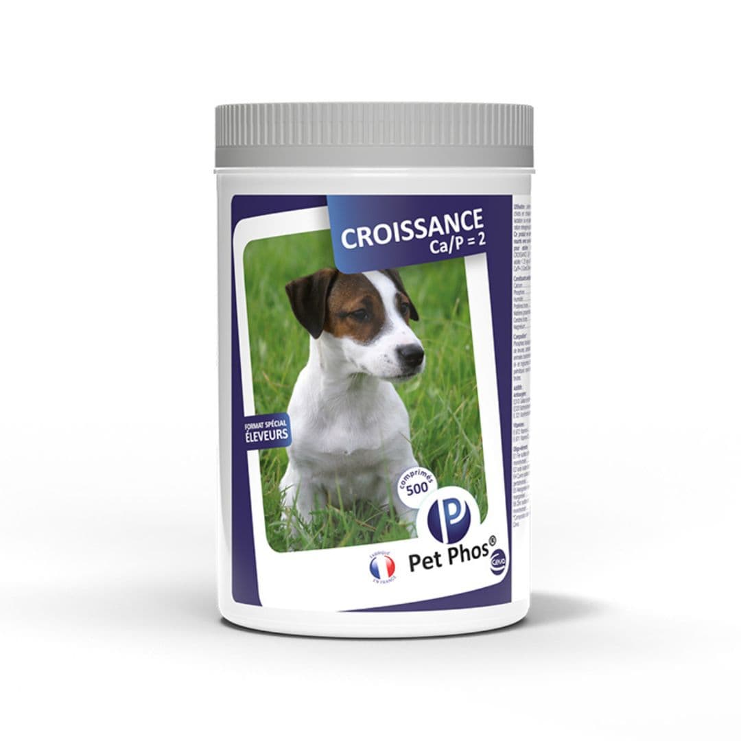 Pet Phos CA/P=2 complément alimentaire pour croissance chiot et chienne