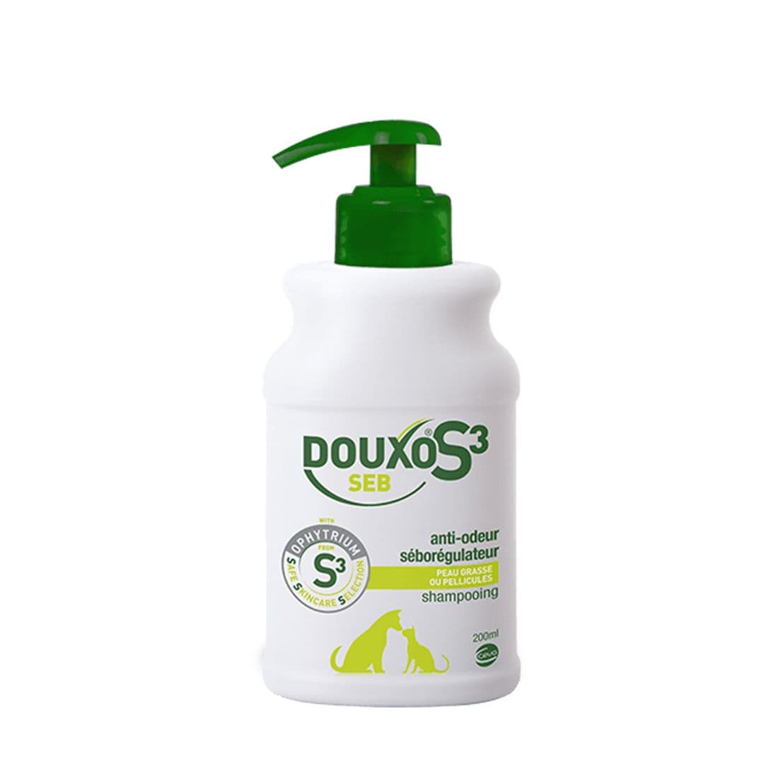 Shampoing séborrhée pour chien et chat Douxo S3 Seb
