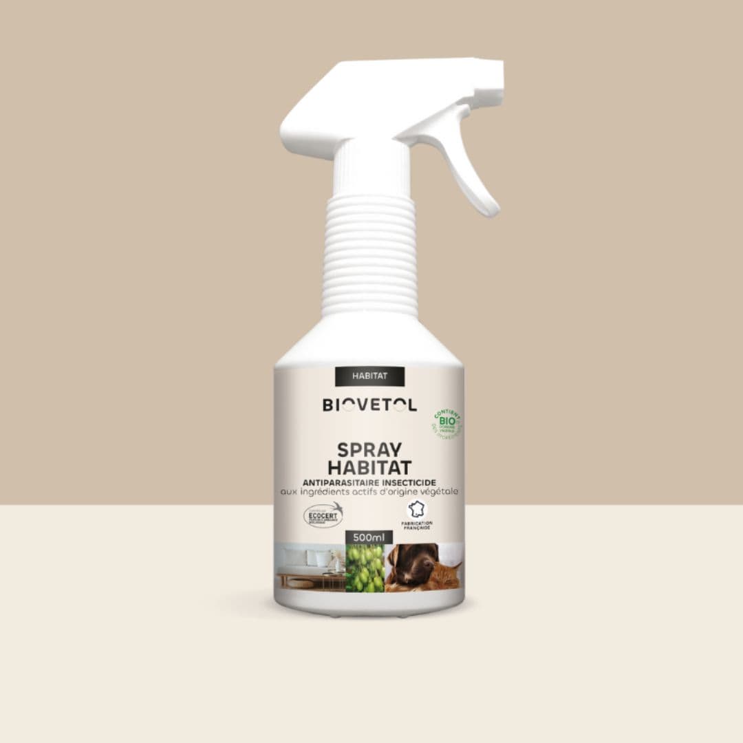 Spray habitat antiparasitaire insecticide Biovetol