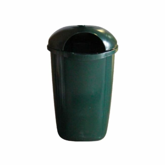 Corbeille Dinova avec platine pour fixation sur poteau