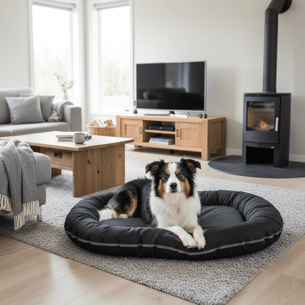 Coussin noir pour chien Samoa Vital