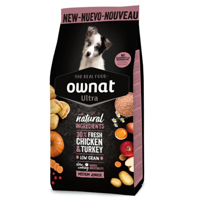 Croquettes pour chiot de taille moyenne Ultra Ownat