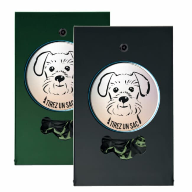 Distributeur de sacs à déjections - Aluminium & peinture epoxy