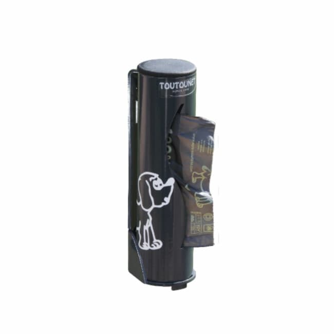 Distributeur rouleau en alu de sacs à déjections canines