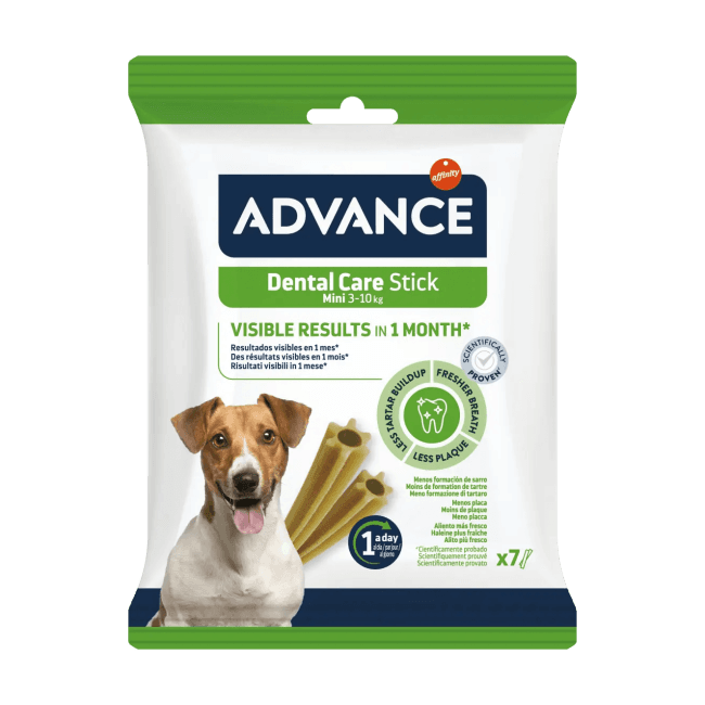 Friandises pour chien petite race soin dentaire Stick Mini Advance