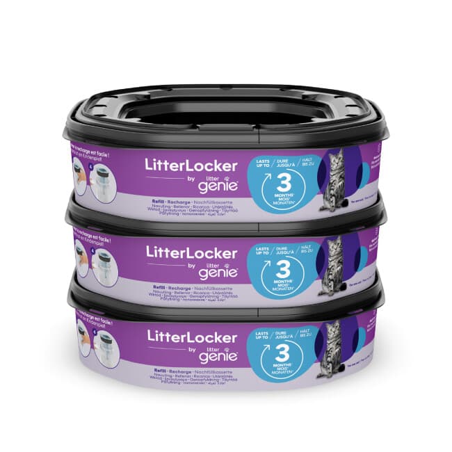 Lot de 3 recharges octogonales compatible avec : poubelle LitterLocker par Litter Genie et Fashion