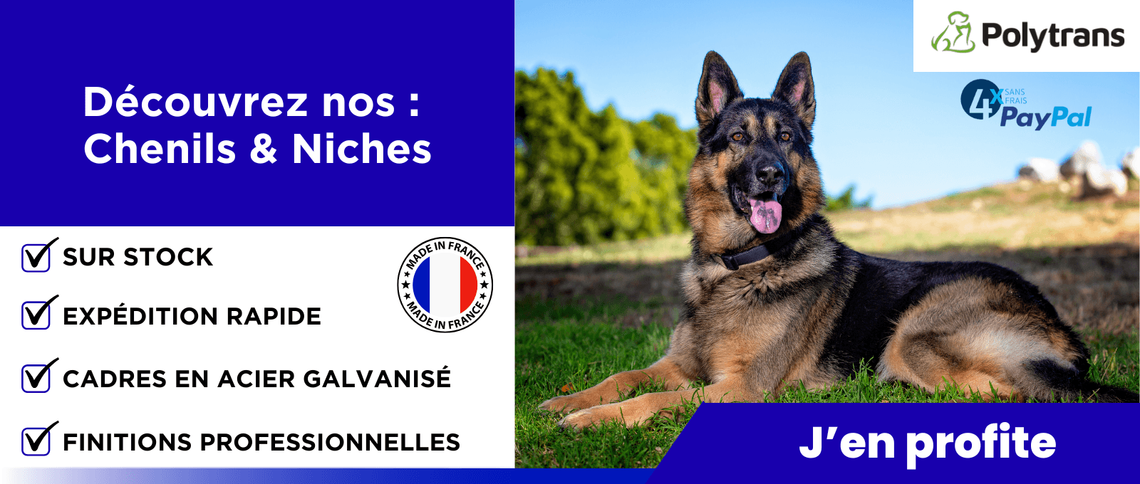 Découvrez nos : Chenils & Niches